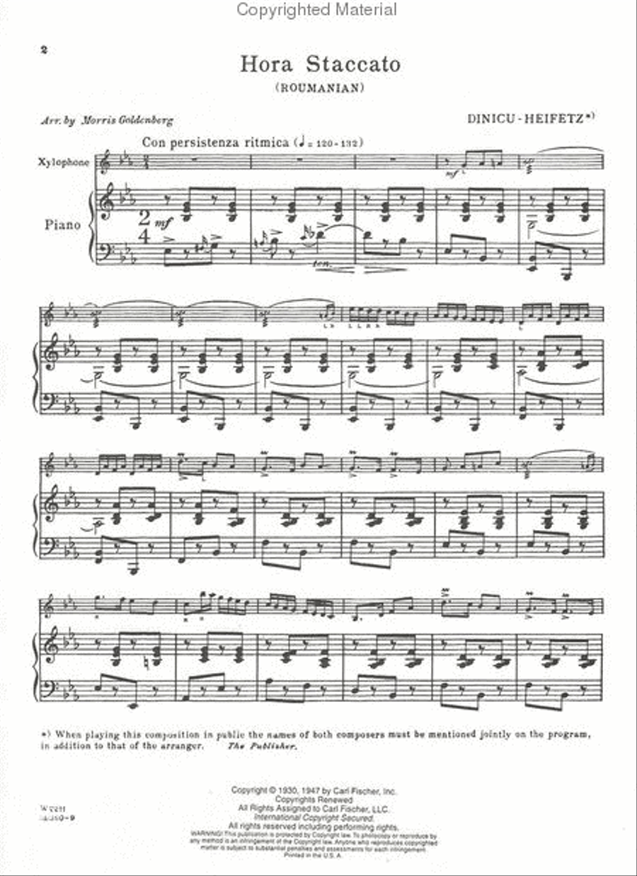 Hora Staccato Piano scores gallery preview page 2