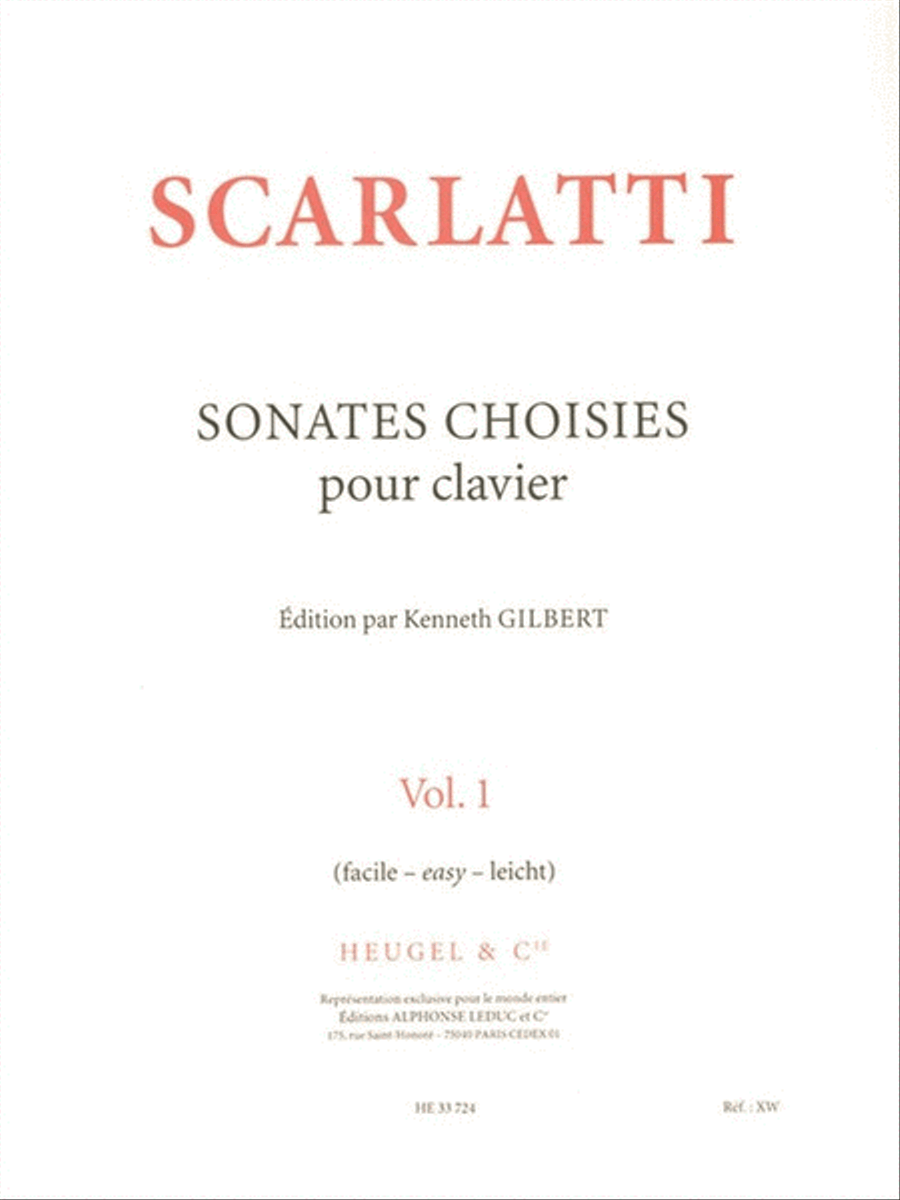Selected Sonatas For Harpsichord (volume 1) Harpsichord scores gallery preview page 1