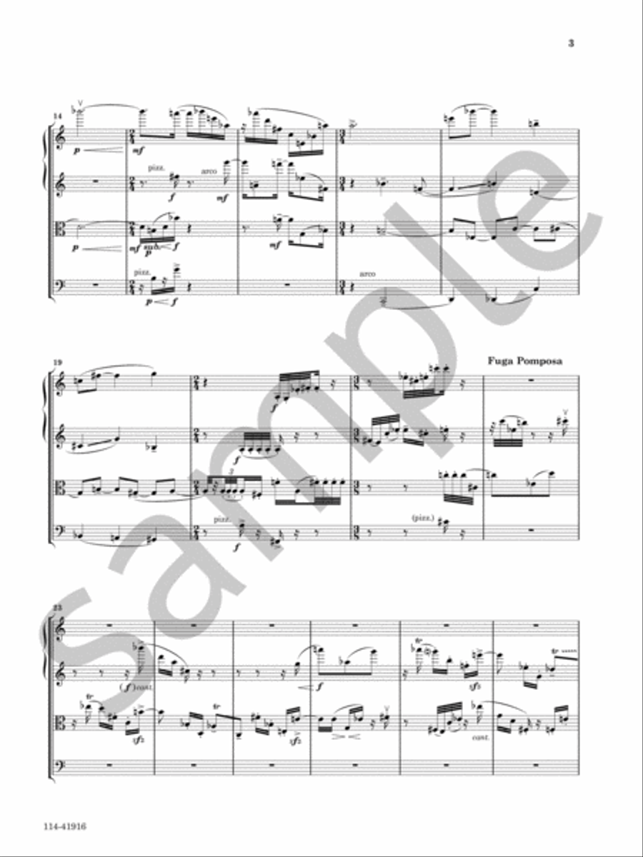 String Quartet No. 10 String Quartet scores gallery preview page 4