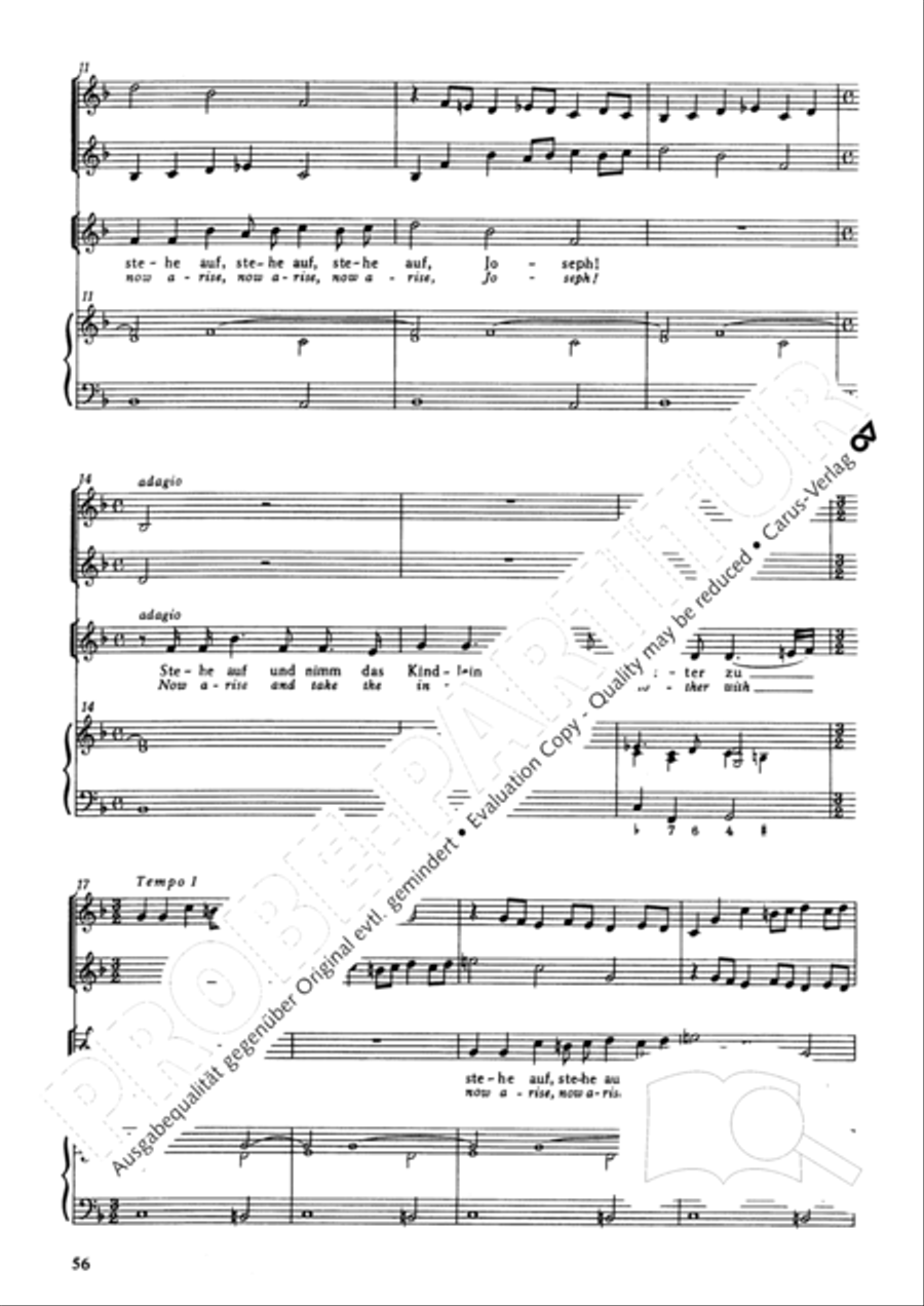 Christmas History (Weihnachts-Historie, SWV 435) Score scores gallery preview page 55