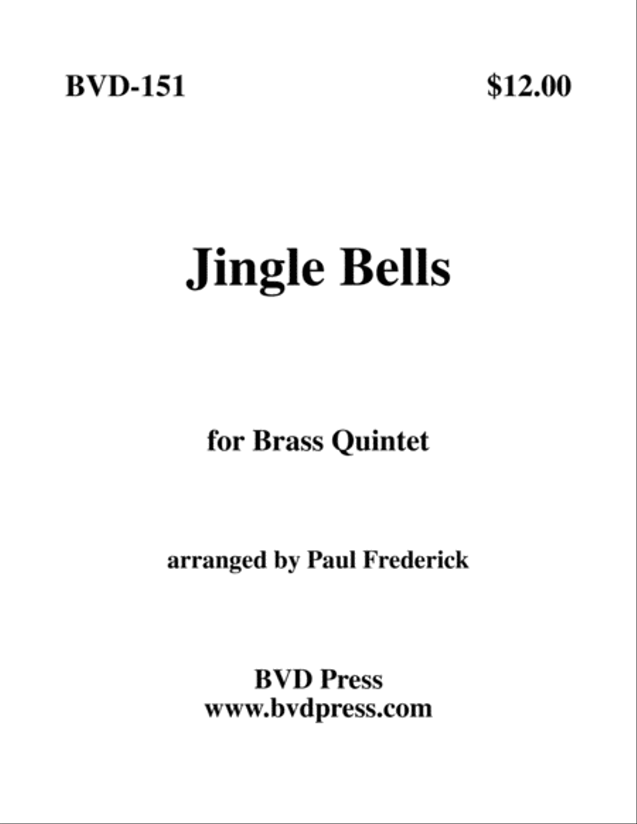 Jingle Bells Brass Quintet scores gallery preview page 1