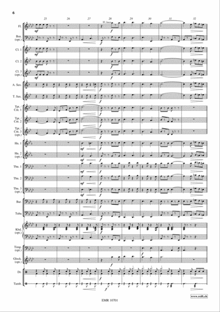 Glory, Glory, Alleluja Concert Band scores gallery preview page 7