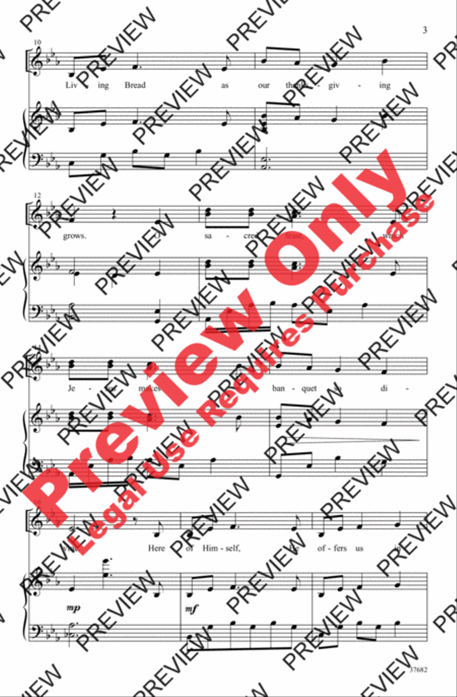 Come and Dine 4-Part scores gallery preview page 3