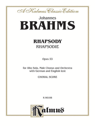 Book cover for Alto Rhapsody, Op. 53
