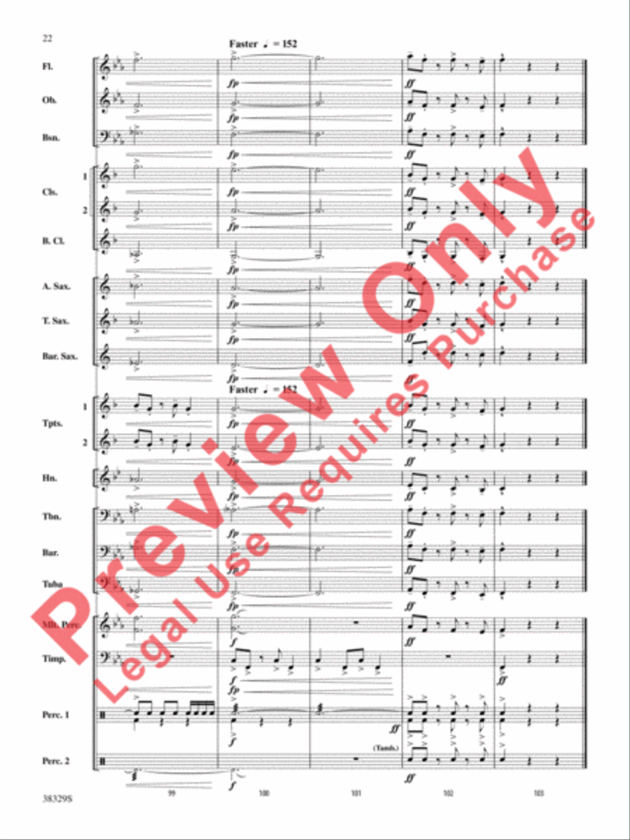 The Chase Concert Band scores gallery preview page 22