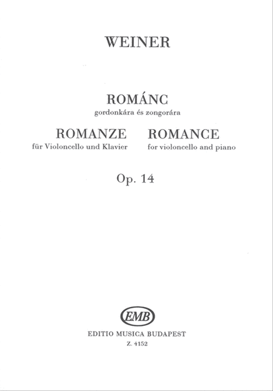 Romanze op. 14 Piano Accompaniment scores gallery preview page 1