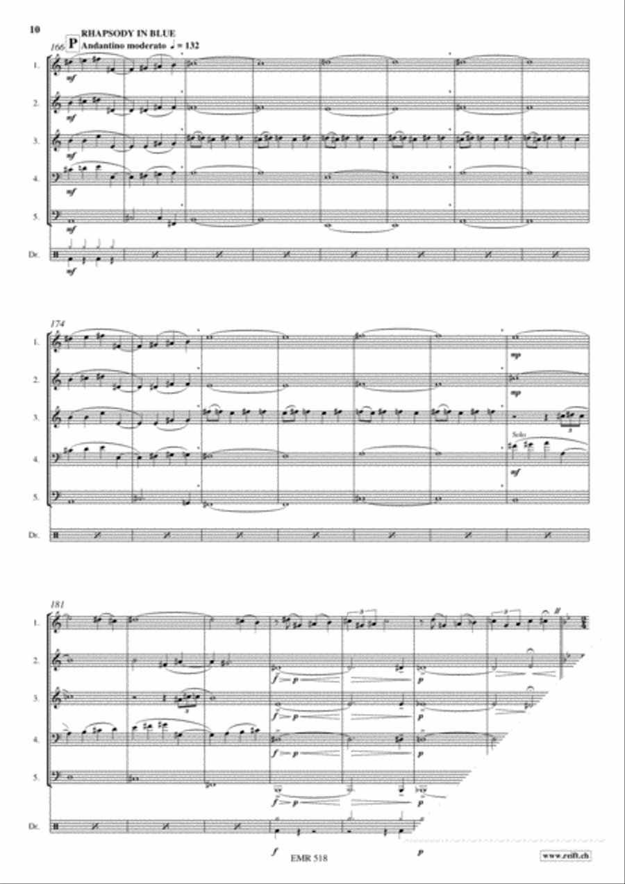Wonderful Gershwin Brass Ensemble scores gallery preview page 8