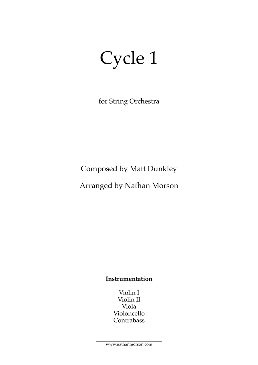 Cycle 1 Cycle 1 String Orchestra scores gallery preview page 1