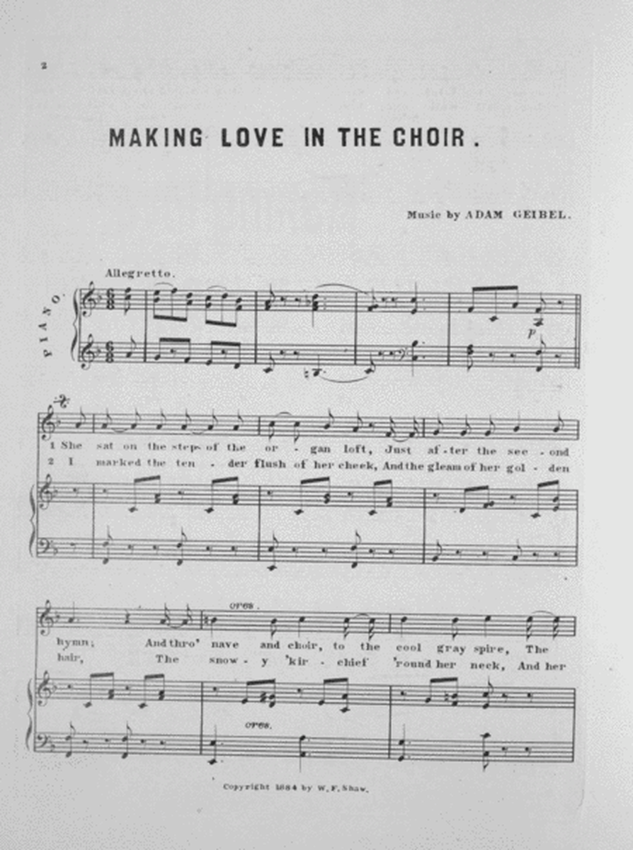 Making Love in the Choir