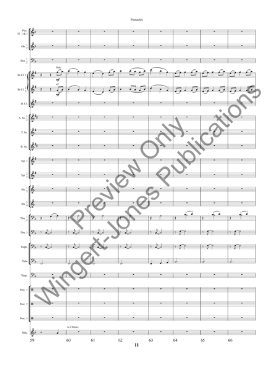 Pinnacles Concert Band scores gallery preview page 14