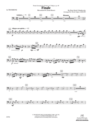 Finale (from Serenade for Strings in C Major, Op. 48, Movement #4 (Terma Russo)): 1st Trombone