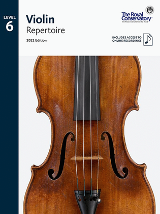 Book cover for Violin Repertoire 6, 2021 Edition