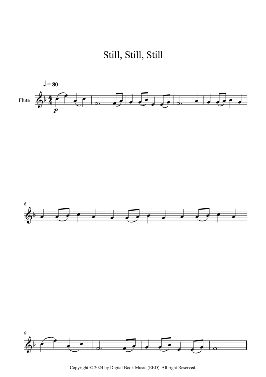 Still, Still, Still (Flute) Flute Solo scores gallery preview page 1
