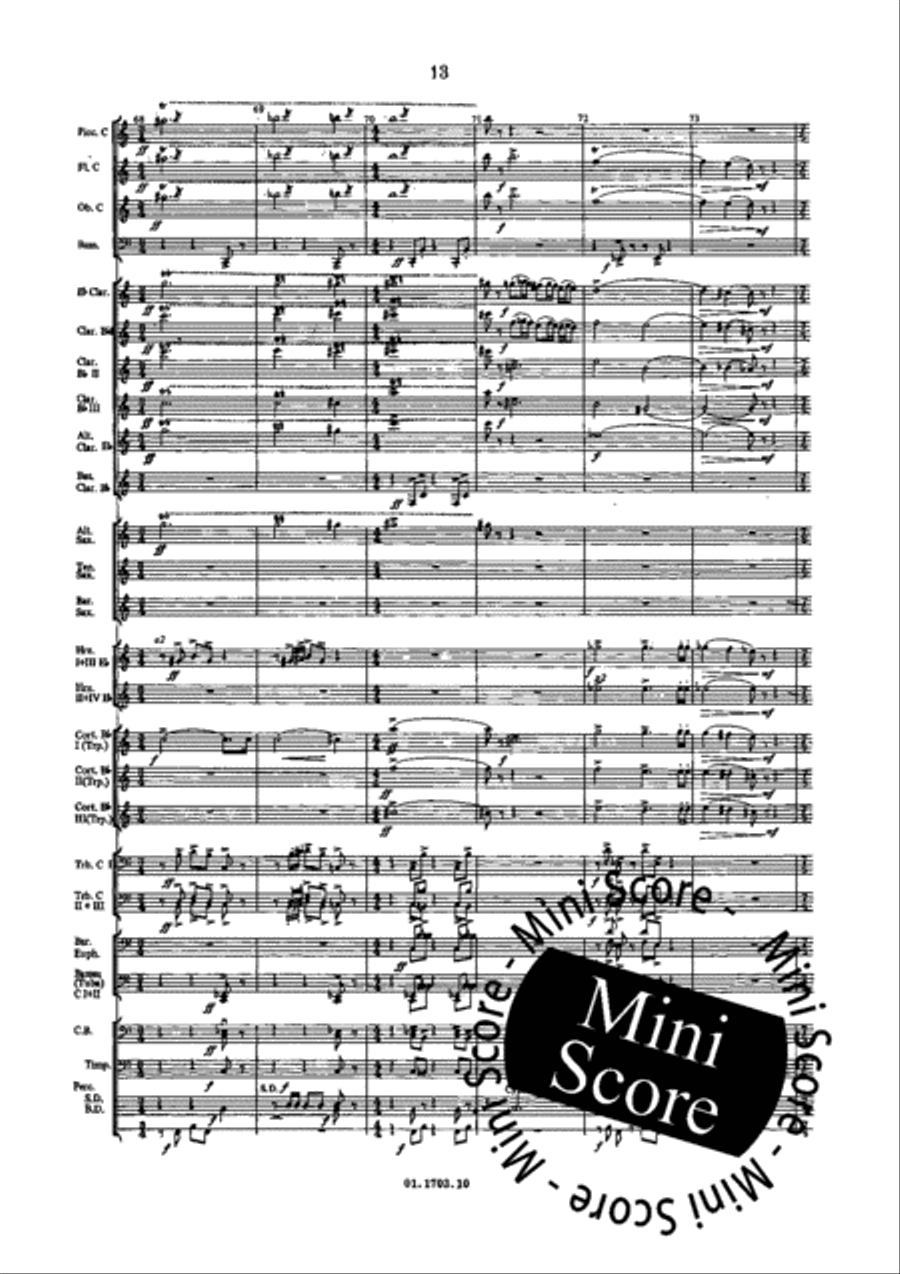 Windmusic Opus 123 Concert Band scores gallery preview page 19