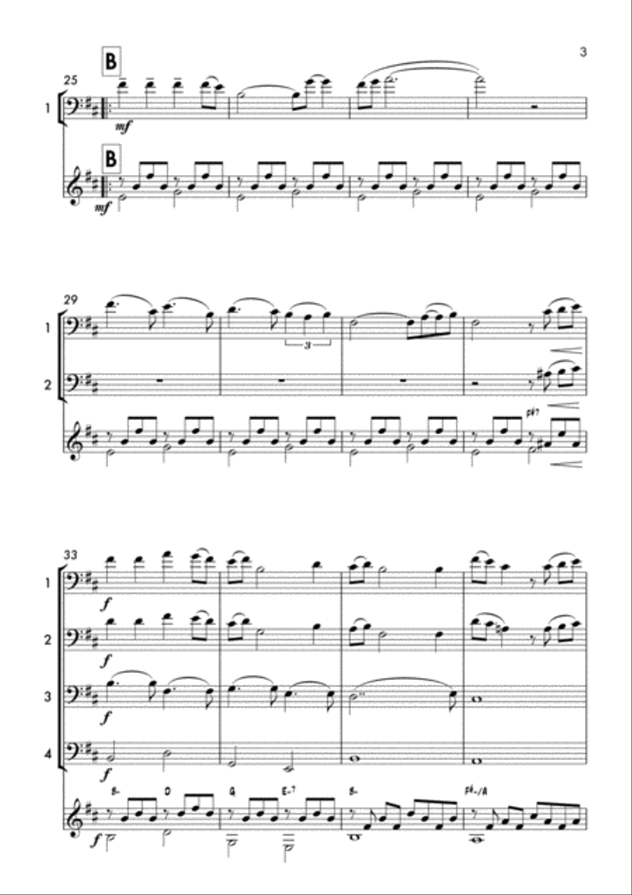 Perduto Tempo (Cello quartet & Guitar) Small Ensemble scores gallery preview page 4