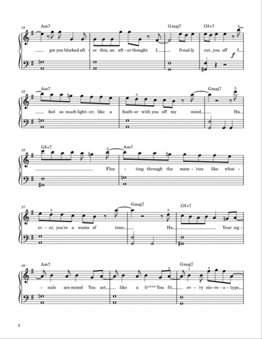 Feather Easy Piano scores gallery preview page 2