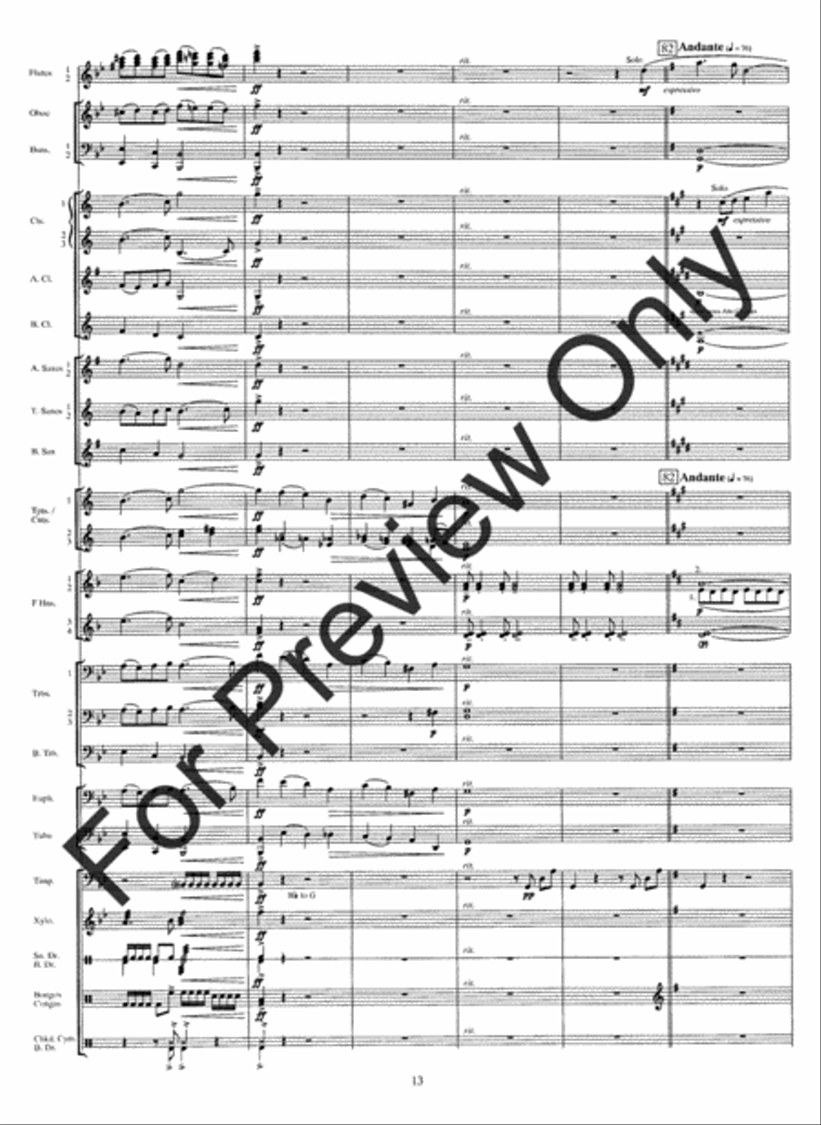 From The Summit (Score) Concert Band scores gallery preview page 16