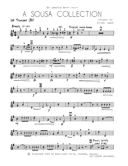 A Sousa Collection - Bb Trumpet 1 (Brass Quintet)