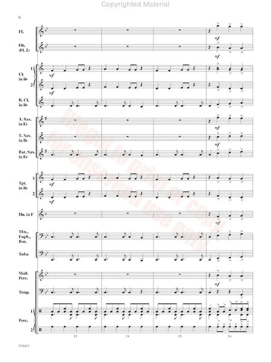 Junk Funk Concert Band scores gallery preview page 7
