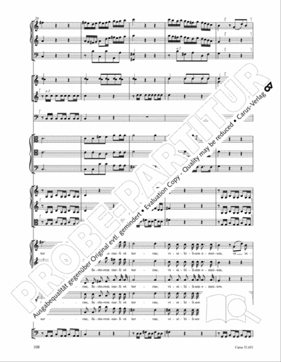 C Minor Mass, K. 427 (Missa in c KV 427) 4-Part scores gallery preview page 124