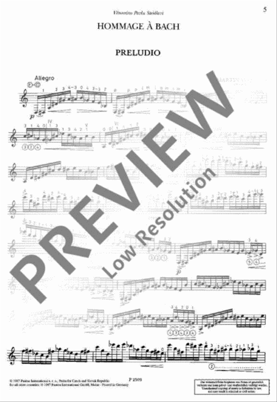 Hommage à Bach Guitar scores gallery preview page 6