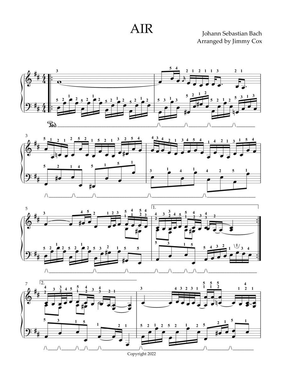 Air Piano Solo scores gallery preview page 1