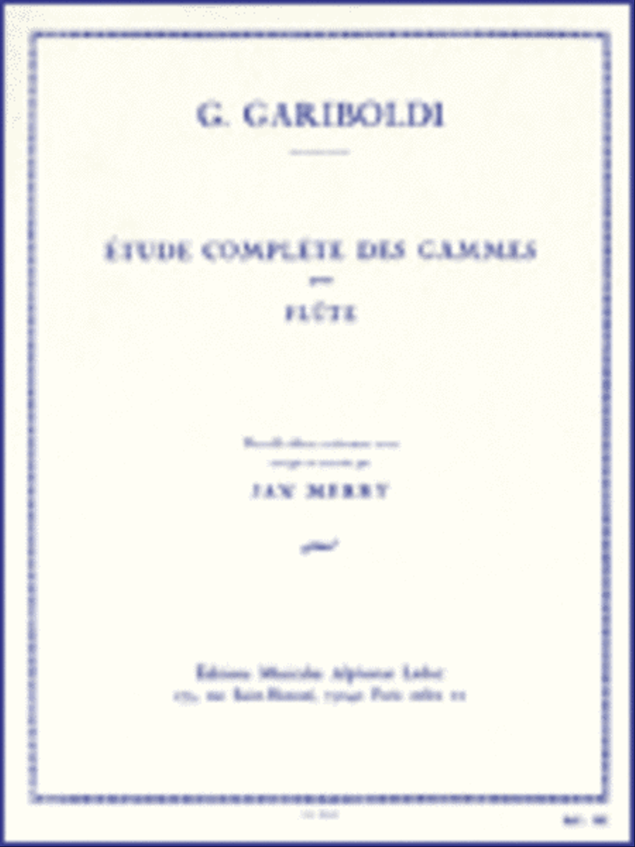 Etude Compléte Des Gammes Flute Solo scores gallery preview page 1