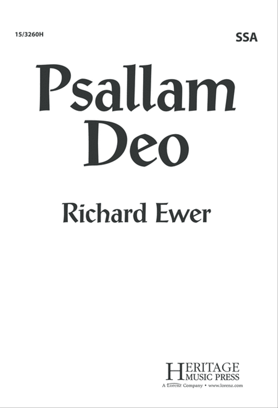 Book cover for Psallam Deo