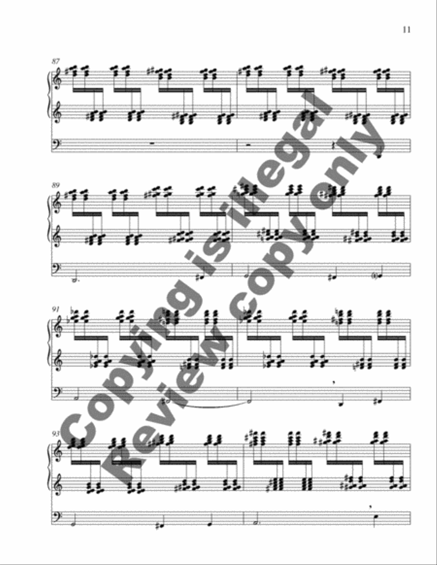 Toccata on Psalm 96 Organ scores gallery preview page 11