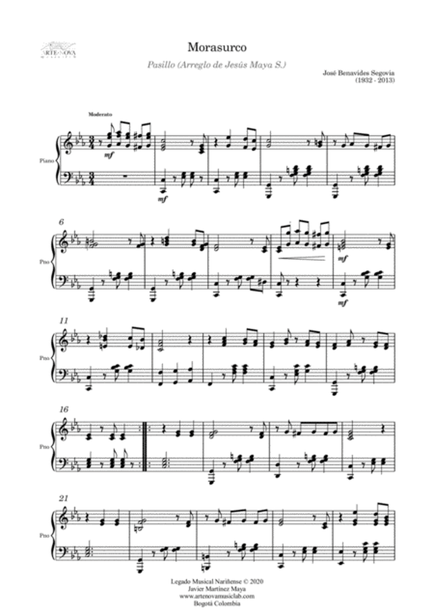 Morasurco - Pasillo for Piano (Folk Latin Music)