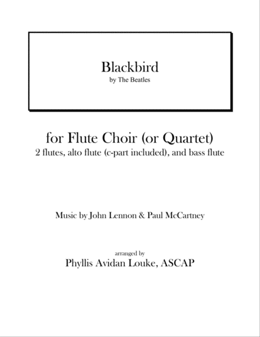 Blackbird Woodwind Ensemble scores gallery preview page 1