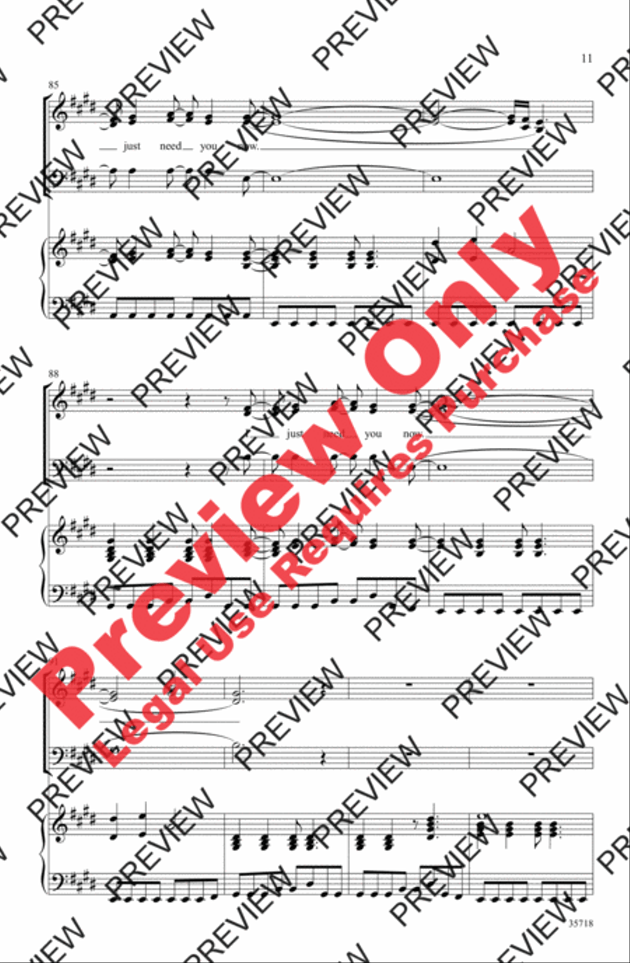 Need You Now Need You Now 3-Part scores gallery preview page 11