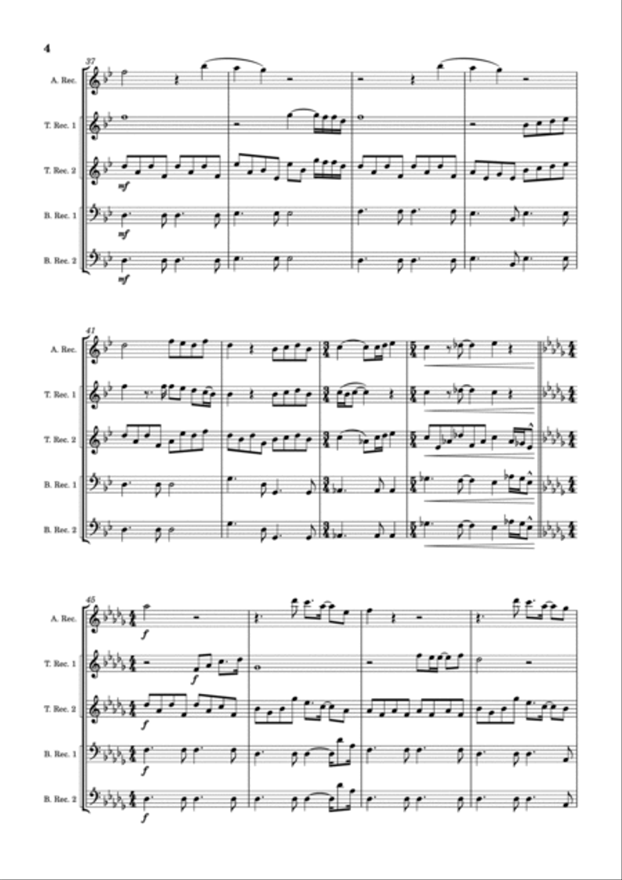 Beauty And The Beast Alto Recorder scores gallery preview page 4