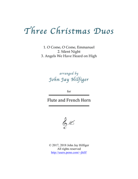 Three Christmas Duos for Flute and Horn image number null