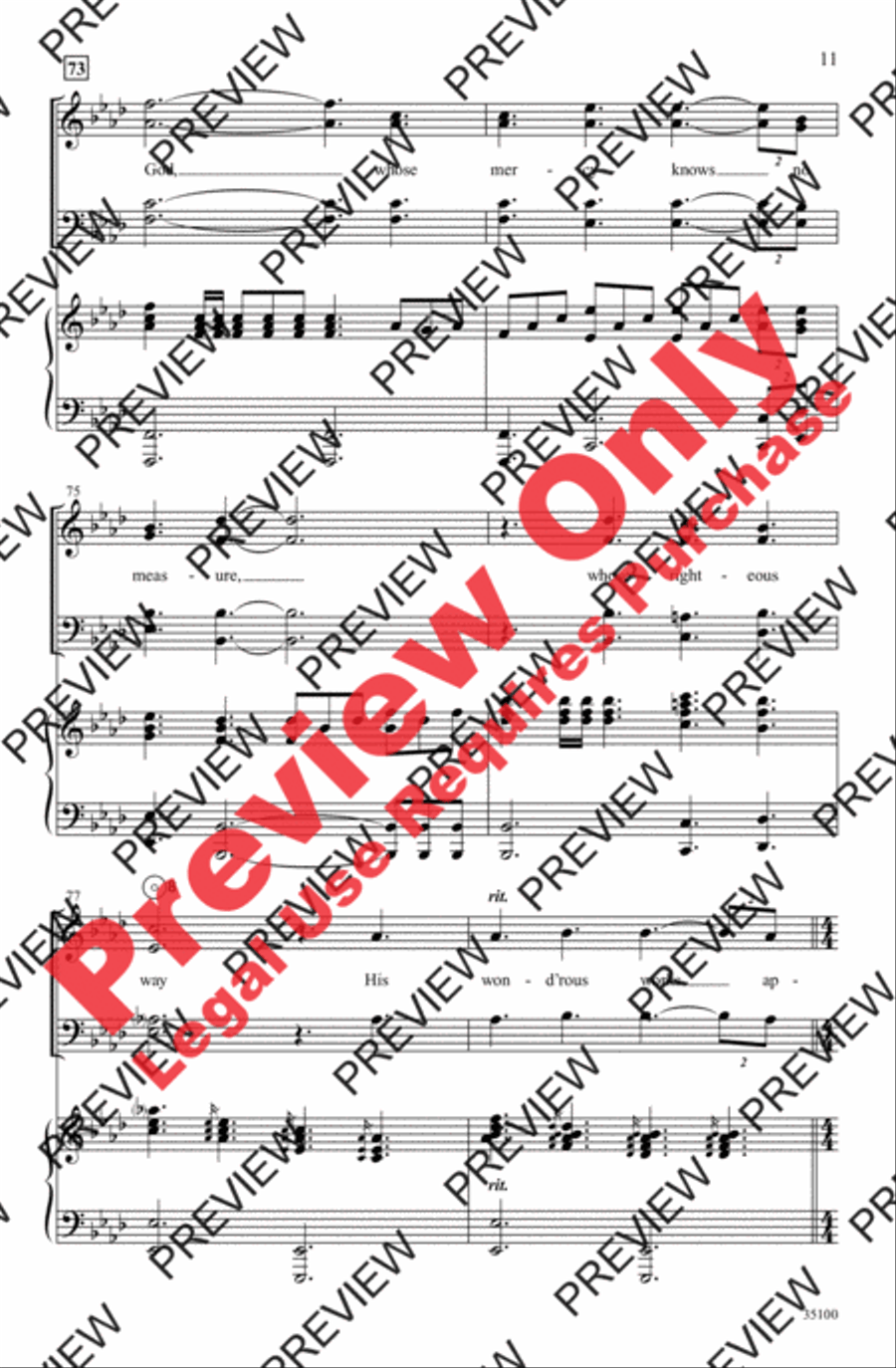 Thanks Be to God 4-Part scores gallery preview page 11