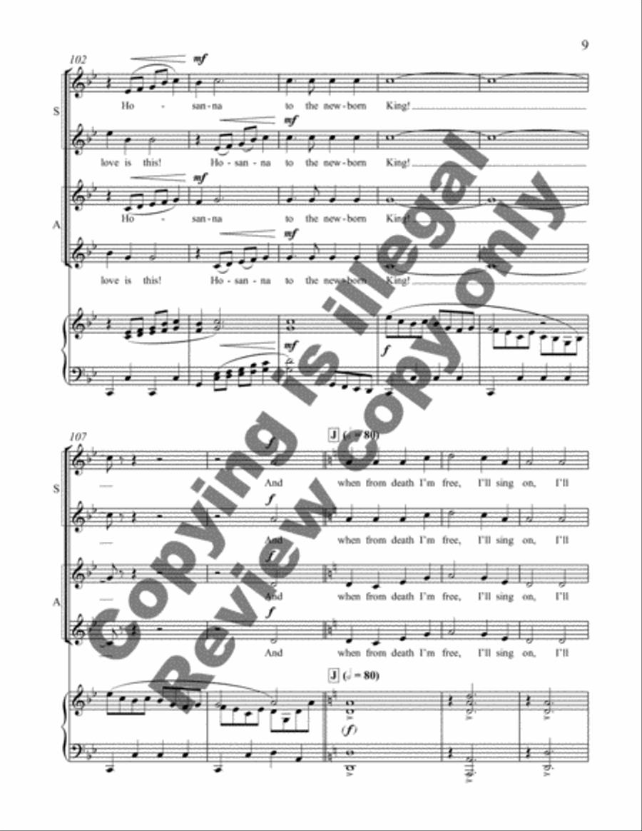 Appalachian Carols: 1. Wondrous Love SSAA scores gallery preview page 12