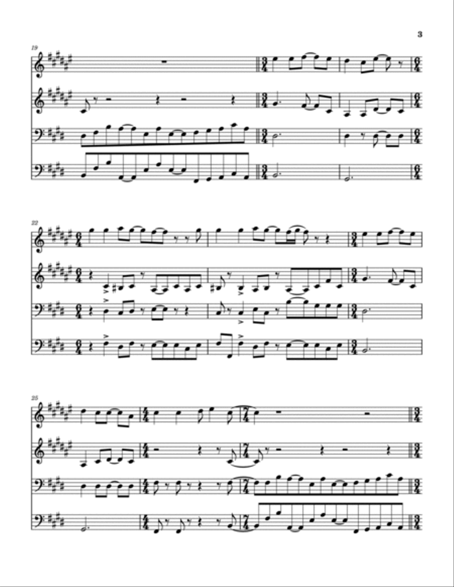 Limelight Brass Quartet scores gallery preview page 4
