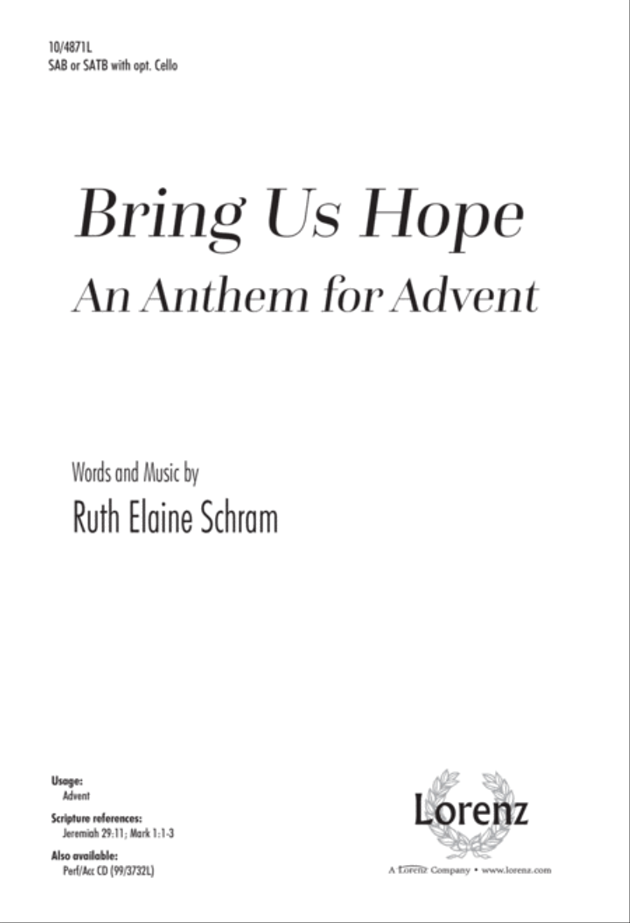 Bring Us Hope 3-Part scores gallery preview page 1