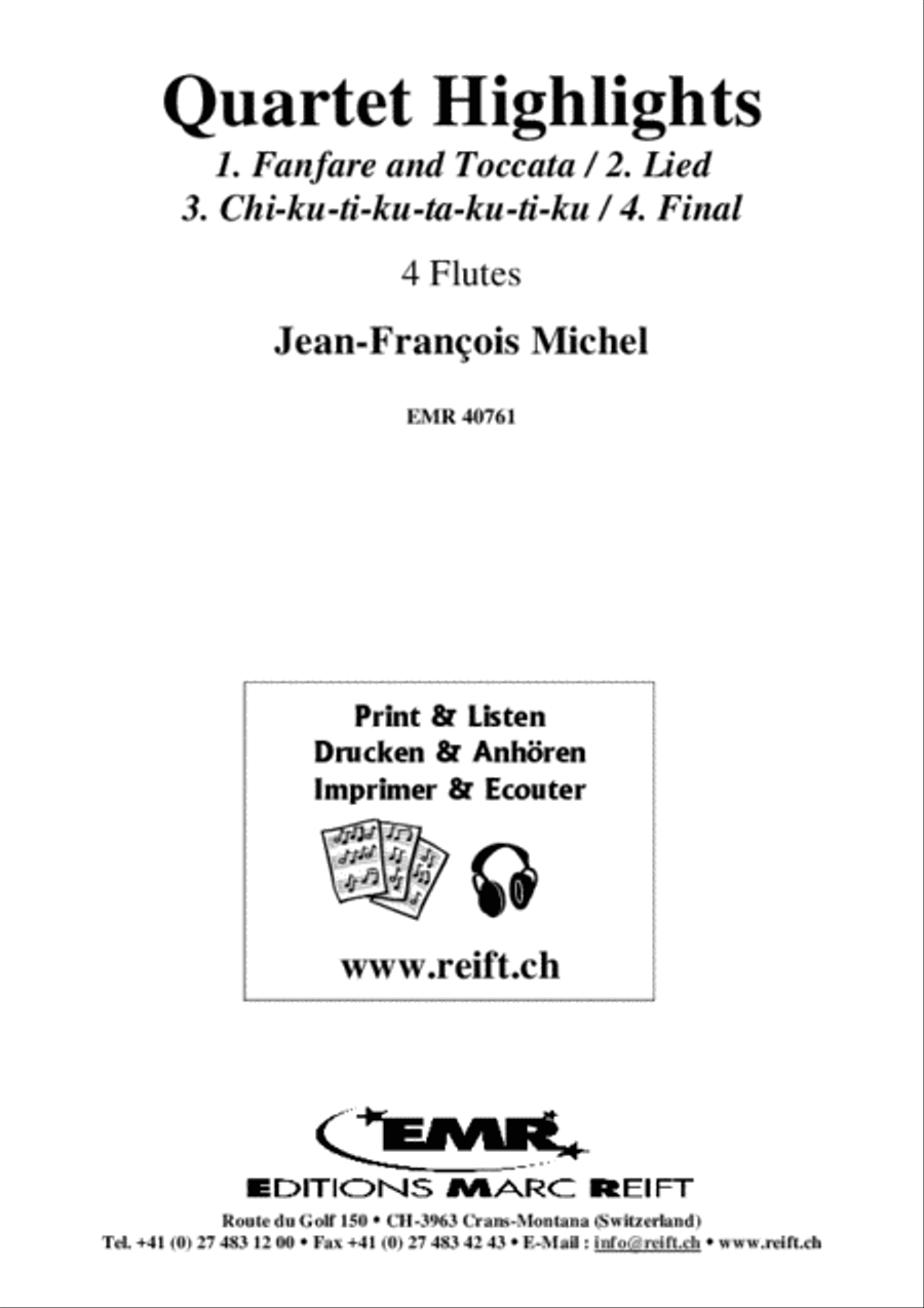 Quartet Highlights Flute Quartet scores gallery preview page 2