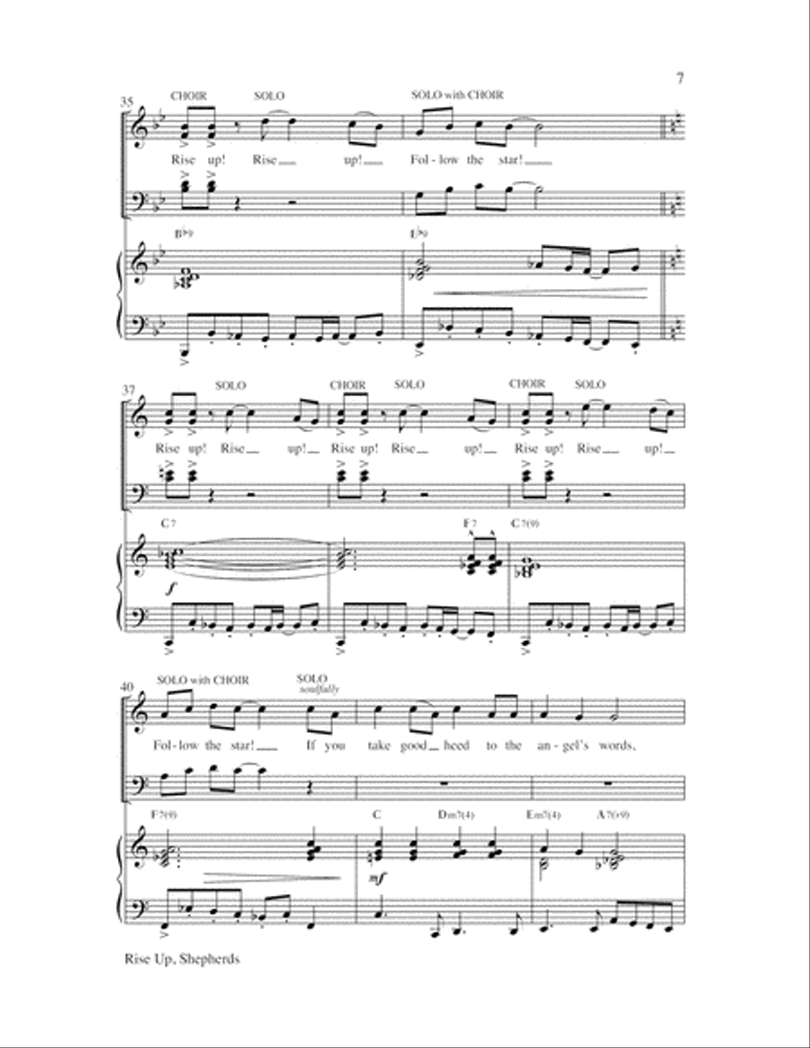 Rise Up, Shepherds Choir scores gallery preview page 7