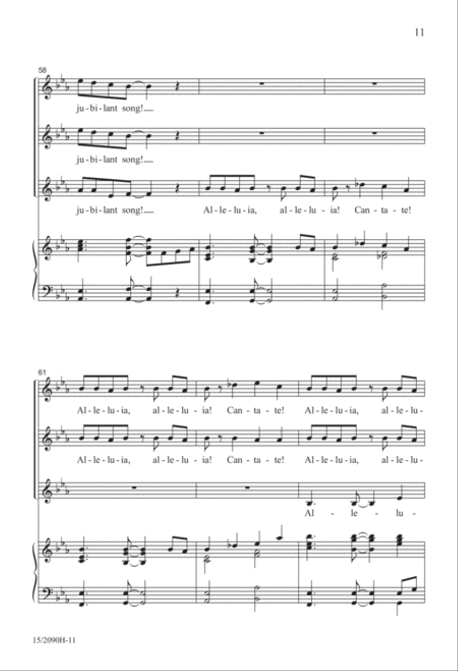 Cantate Hodie! (Sing Today) SSA scores gallery preview page 12