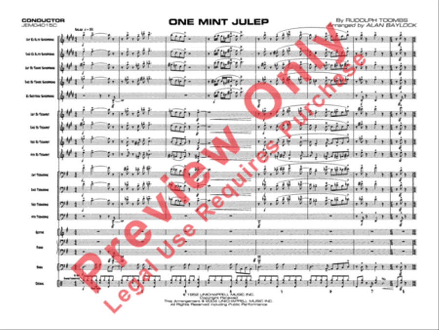 One Mint Julep Jazz Ensemble scores gallery preview page 4
