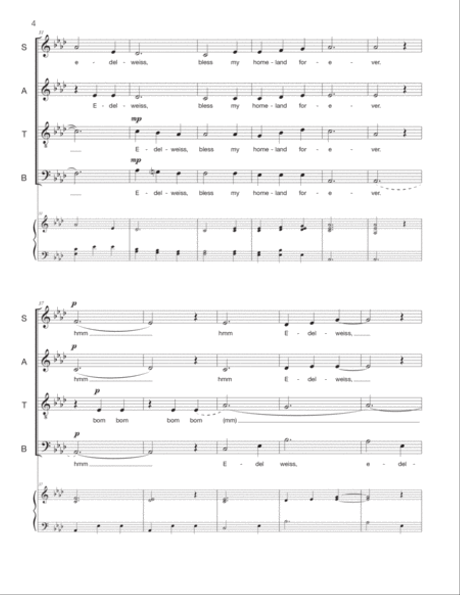 Edelweiss 4-Part scores gallery preview page 4