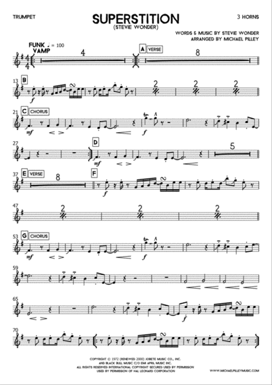 Superstition Small Ensemble scores gallery preview page 2