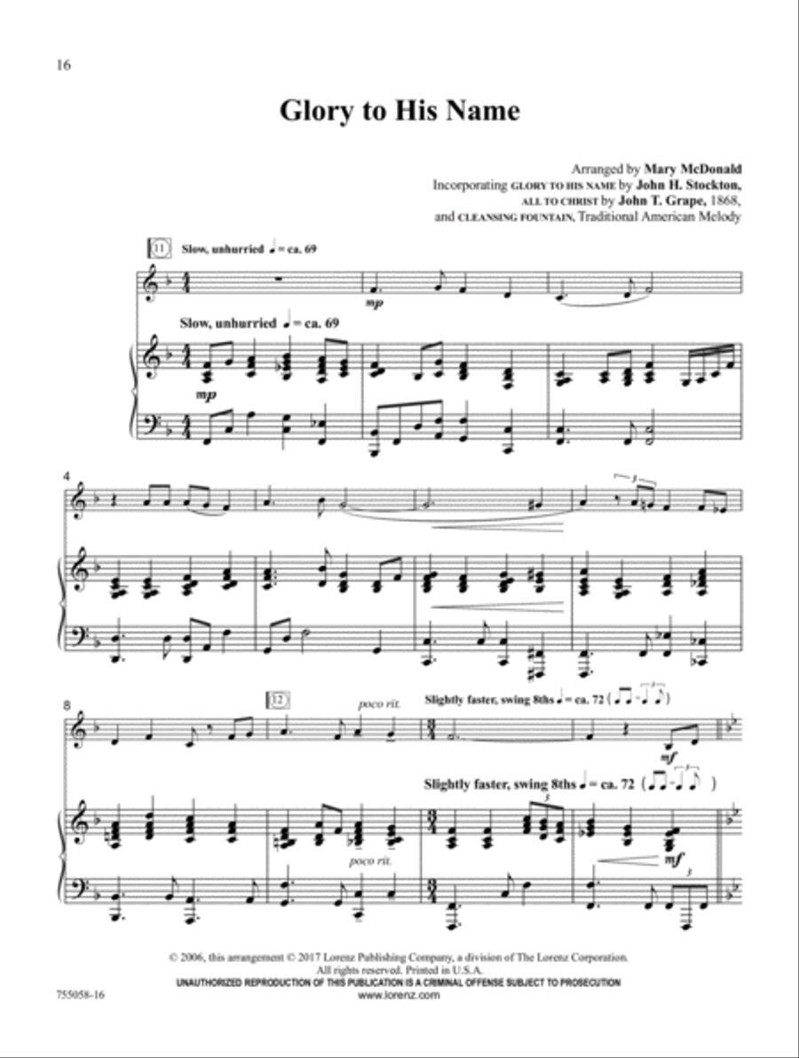 Resound His Praise! Resound His Praise! Trumpet Solo scores gallery preview page 4