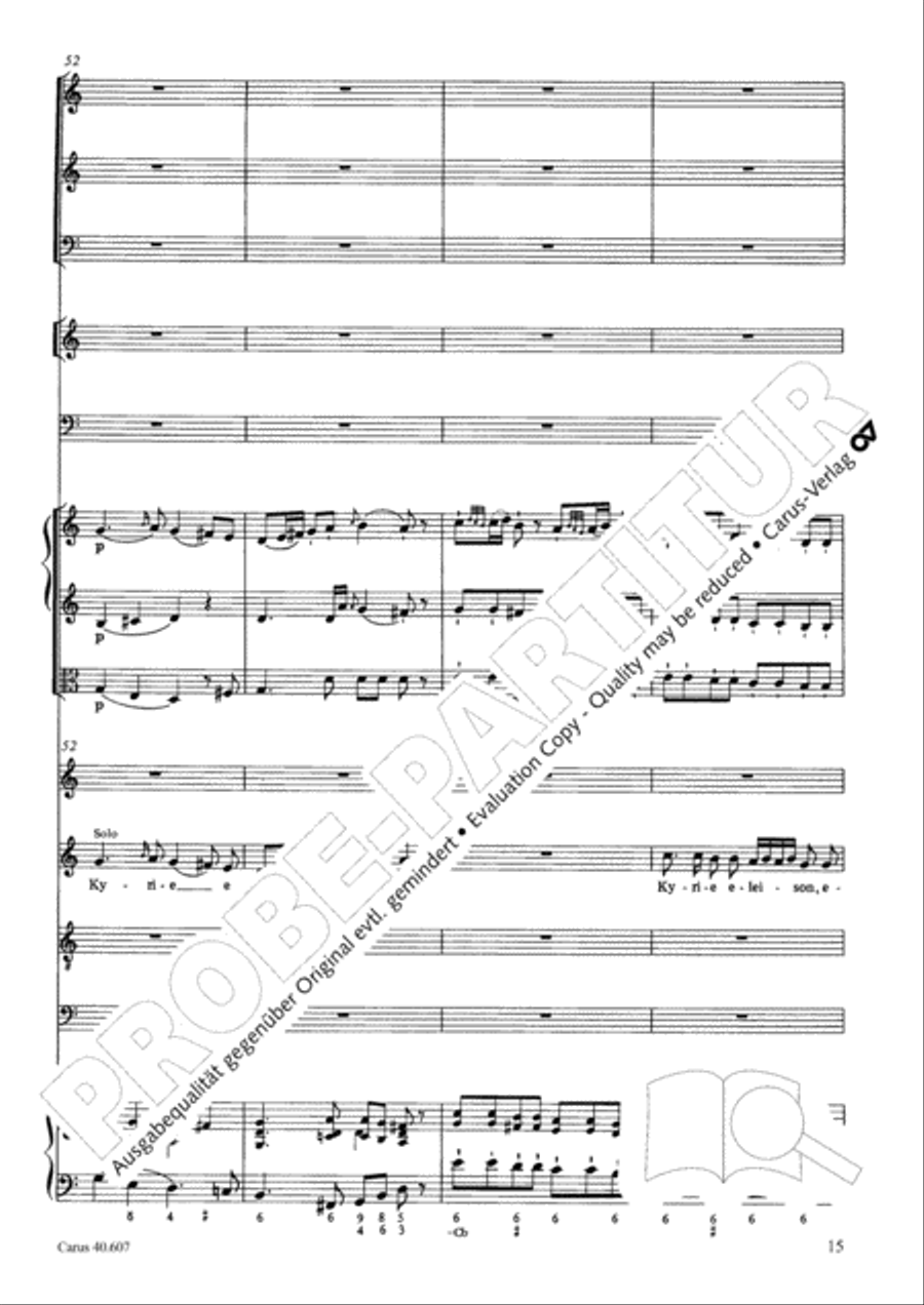 Mass in time of war (Missa in tempore belli) 4-Part scores gallery preview page 26