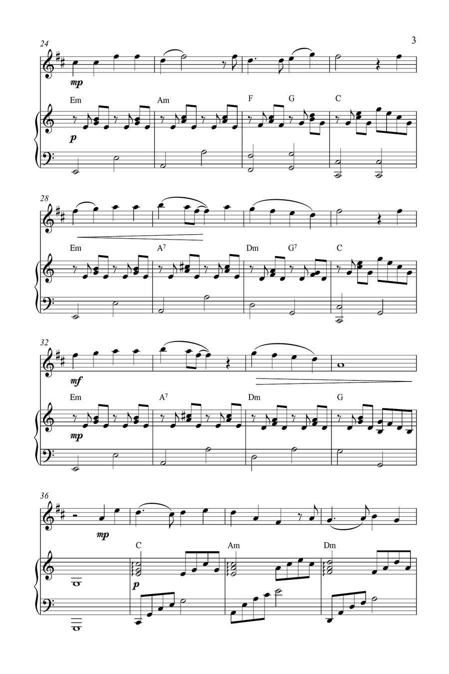 Perhaps Love Perhaps Love Tenor Saxophone scores gallery preview page 3