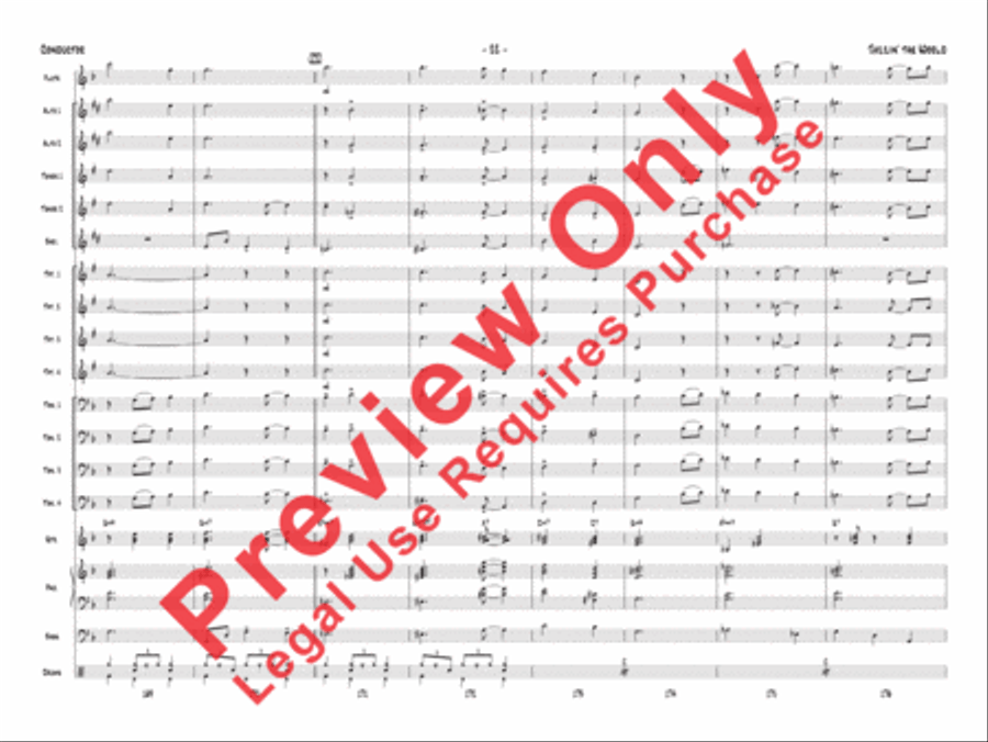 Jazzin' the World Jazz Ensemble scores gallery preview page 25