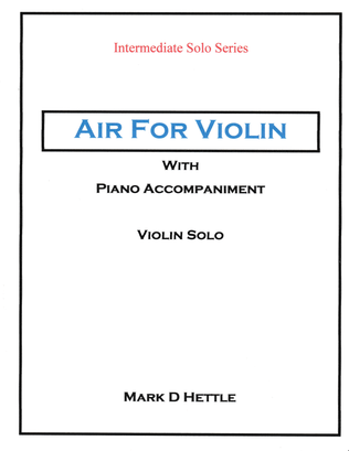 Air for Violin with Piano Accompaniment