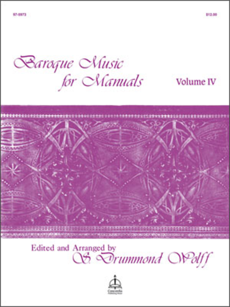 Baroque Music For Manuals, Volume IV